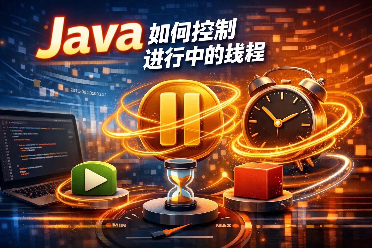 java如何控制进行中的线程