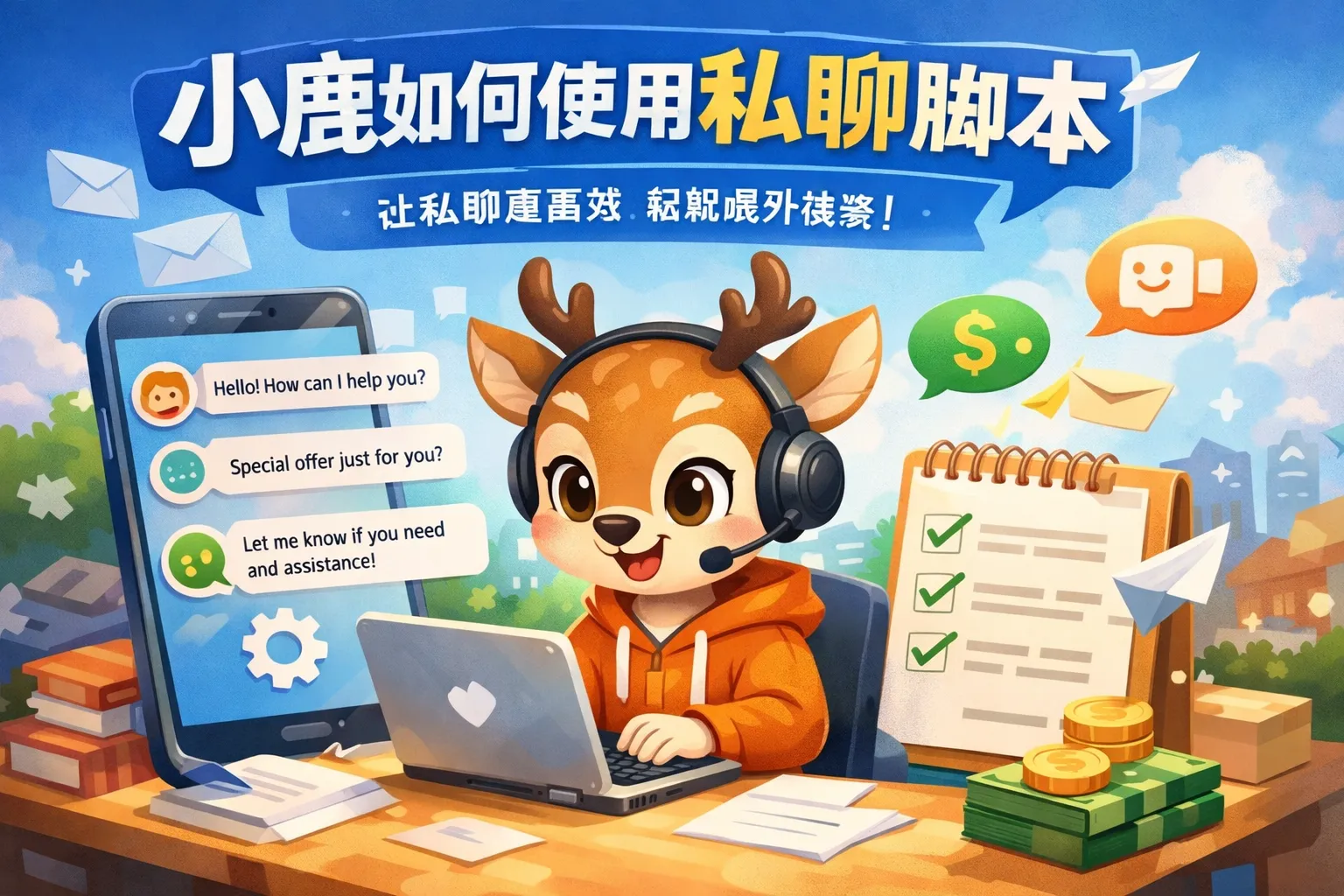 小鹿如何使用私聊脚本