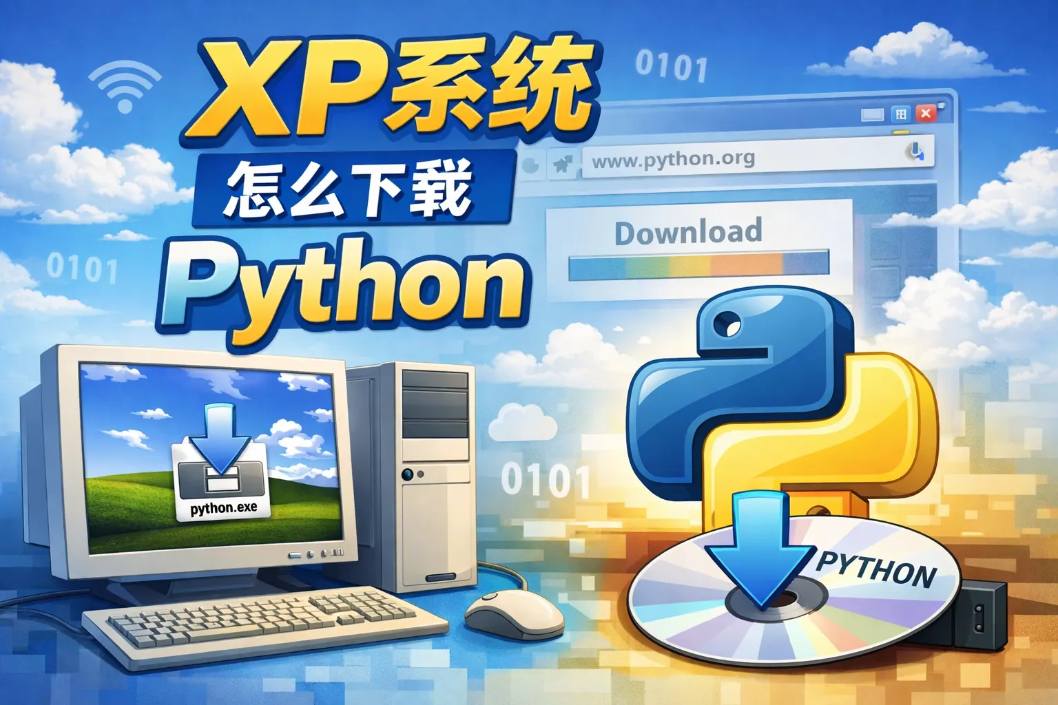 xp系统怎么下载python