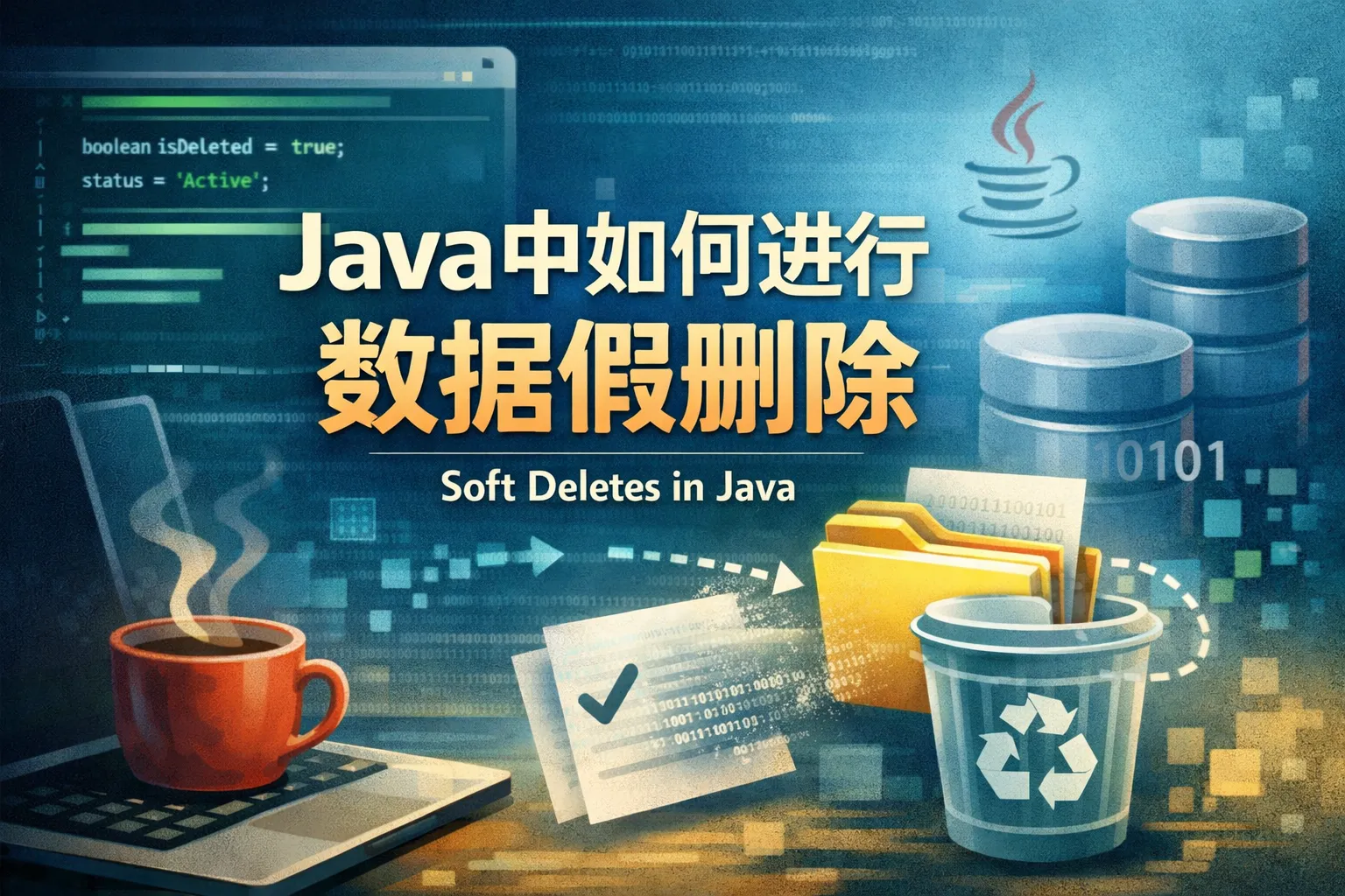 Java中如何进行数据假删除