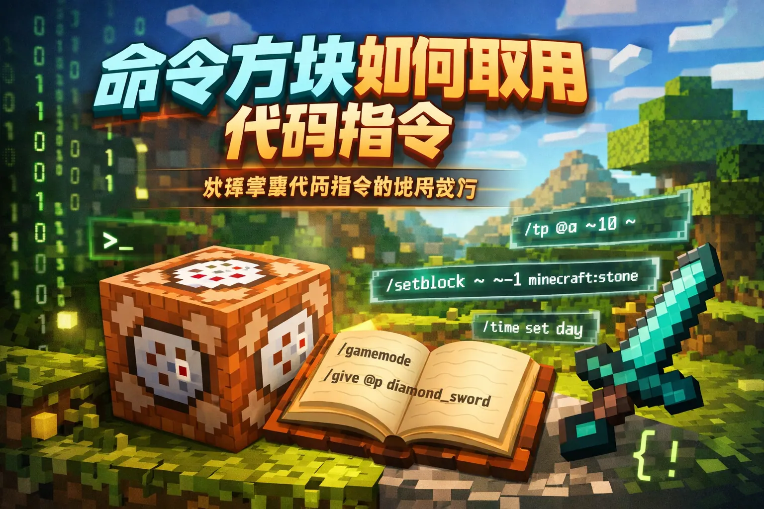 命令方块如何取用代码指令