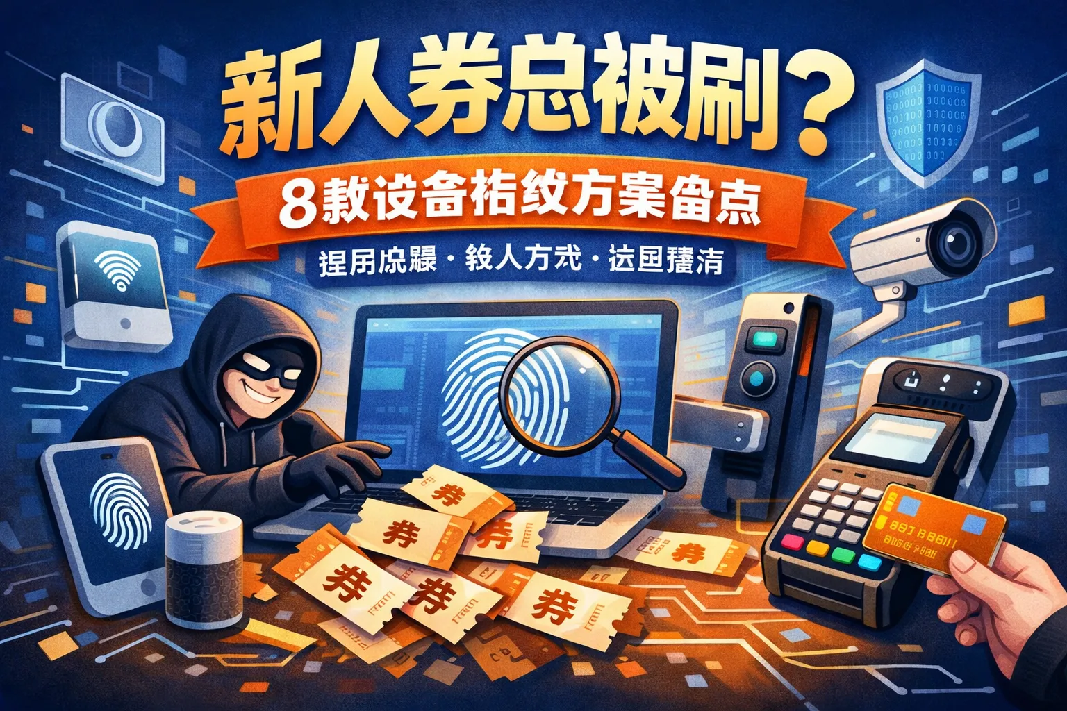 新人券总被刷?8款设备指纹方案盘点:适用场景、接入方式、选型要点