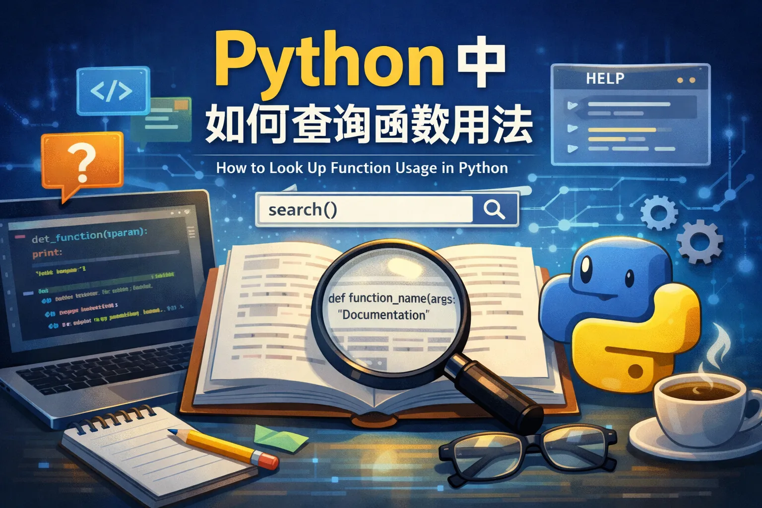 python中如何查询函数用法