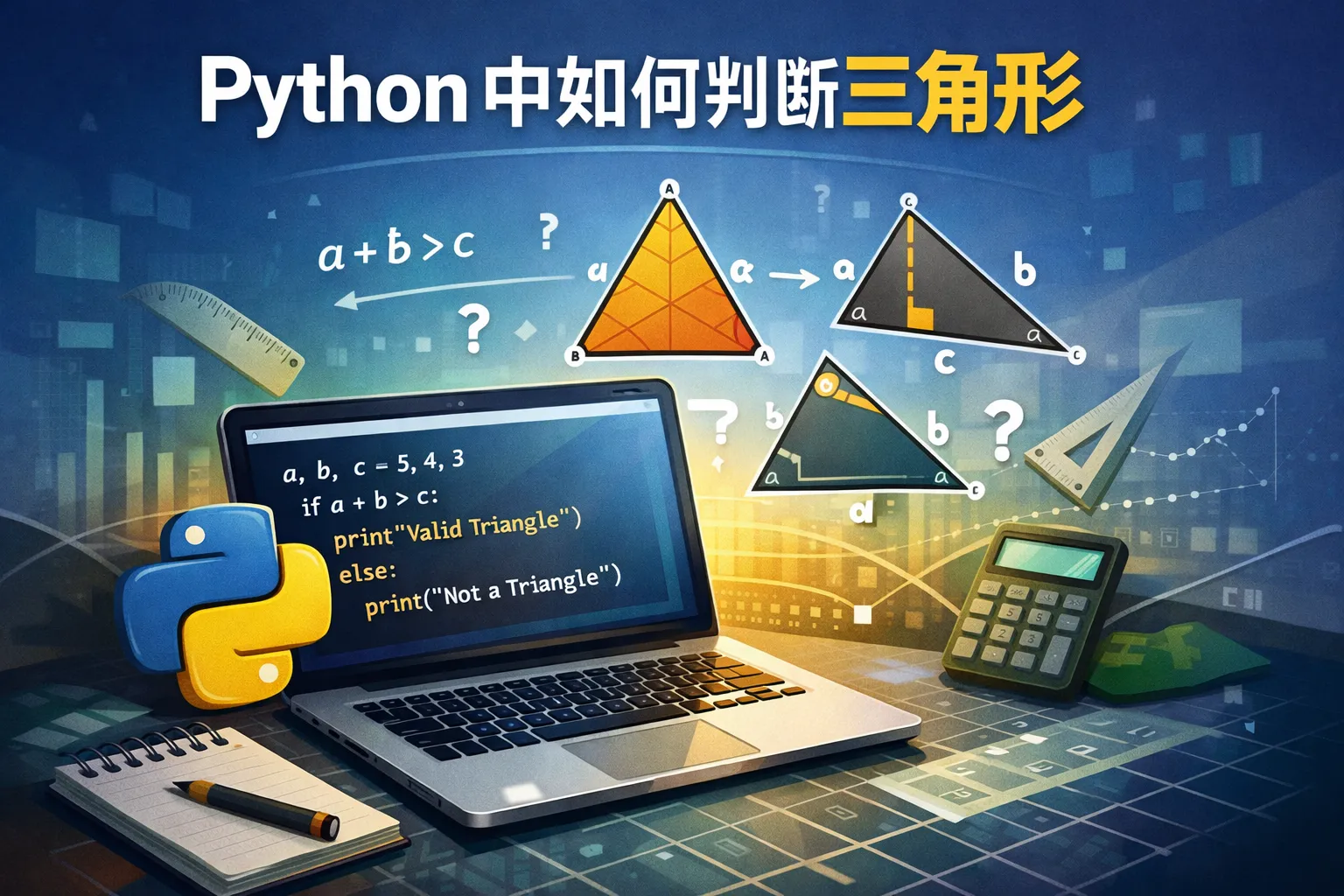python中如何判断三角形