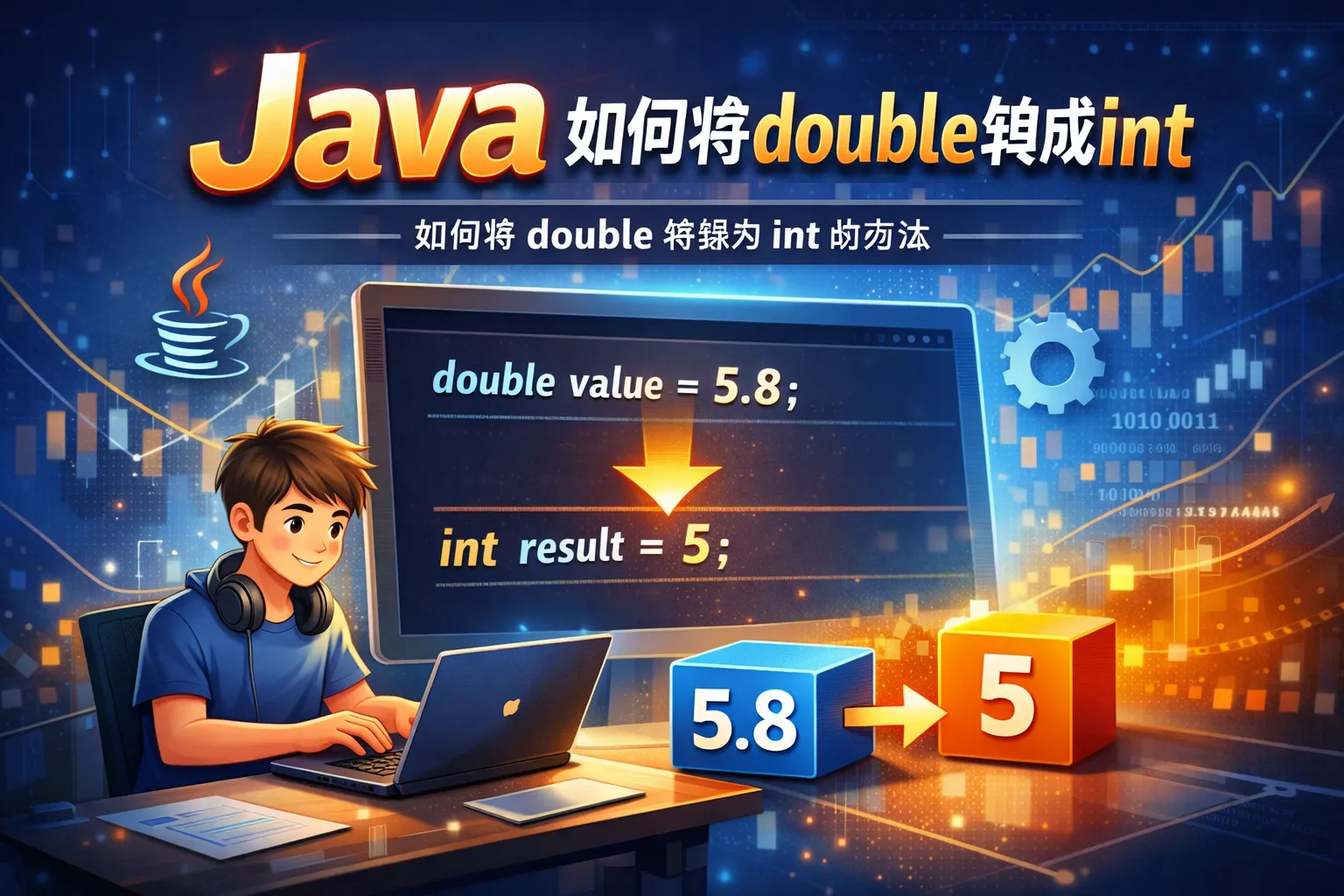 java如何将double转成int