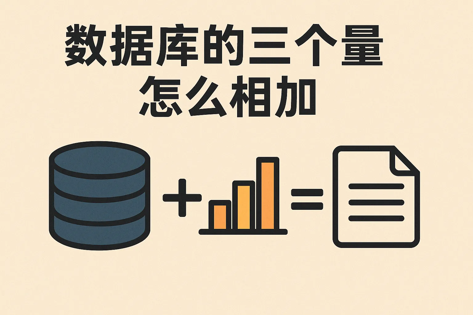 数据库的三个量怎么相加