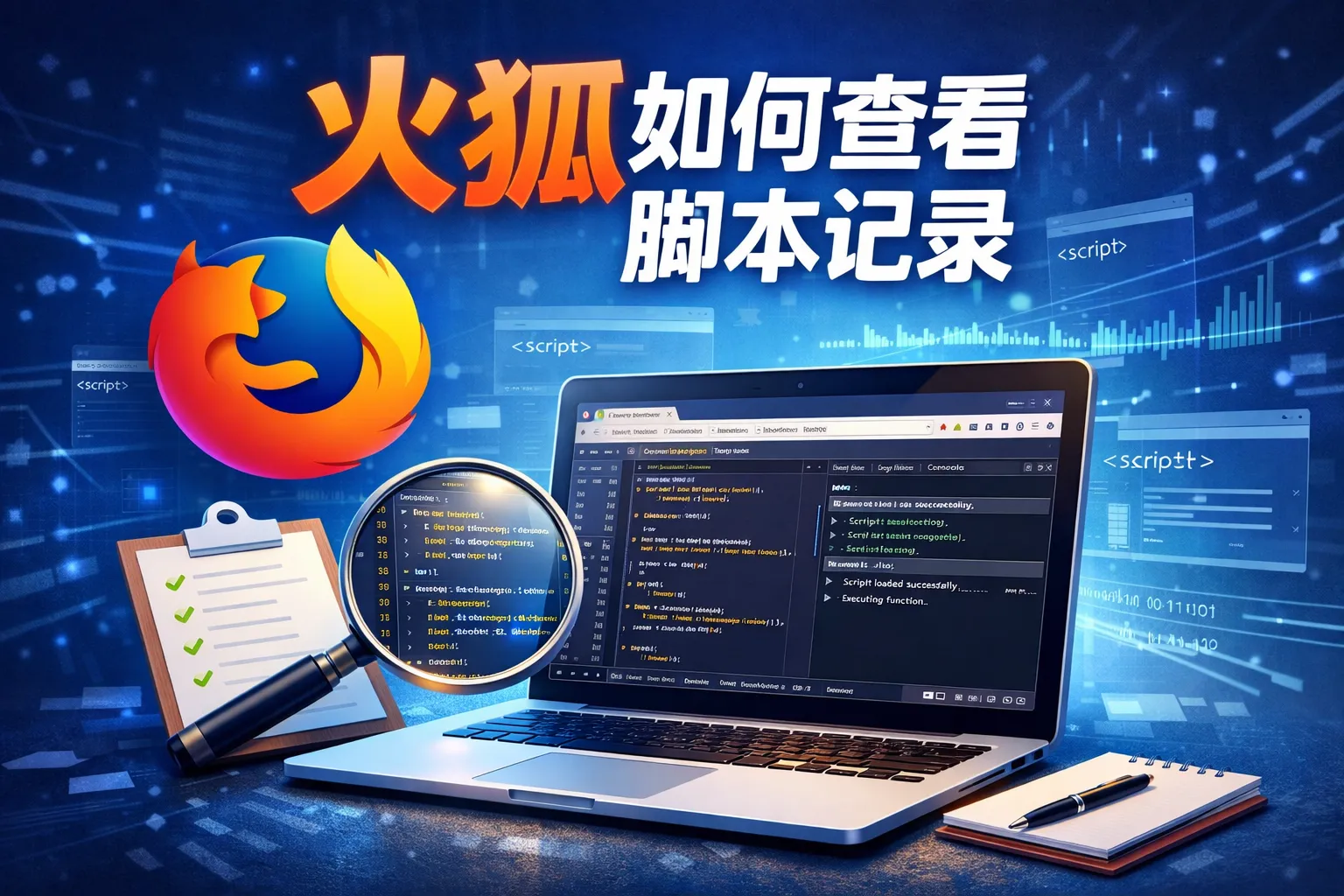 火狐如何查看脚本记录