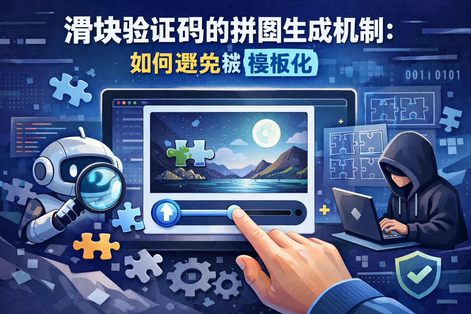 滑块验证码的拼图生成机制:如何避免被模板化