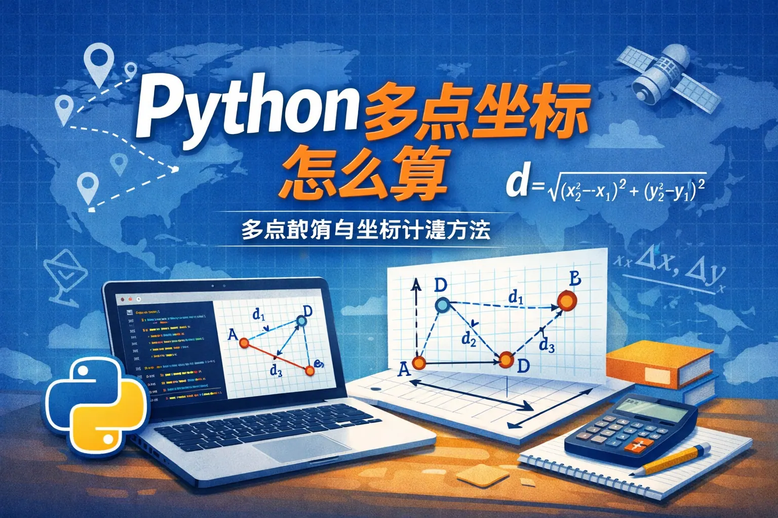 python多点坐标怎么算