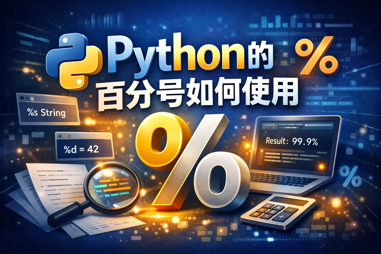 python的百分号如何使用