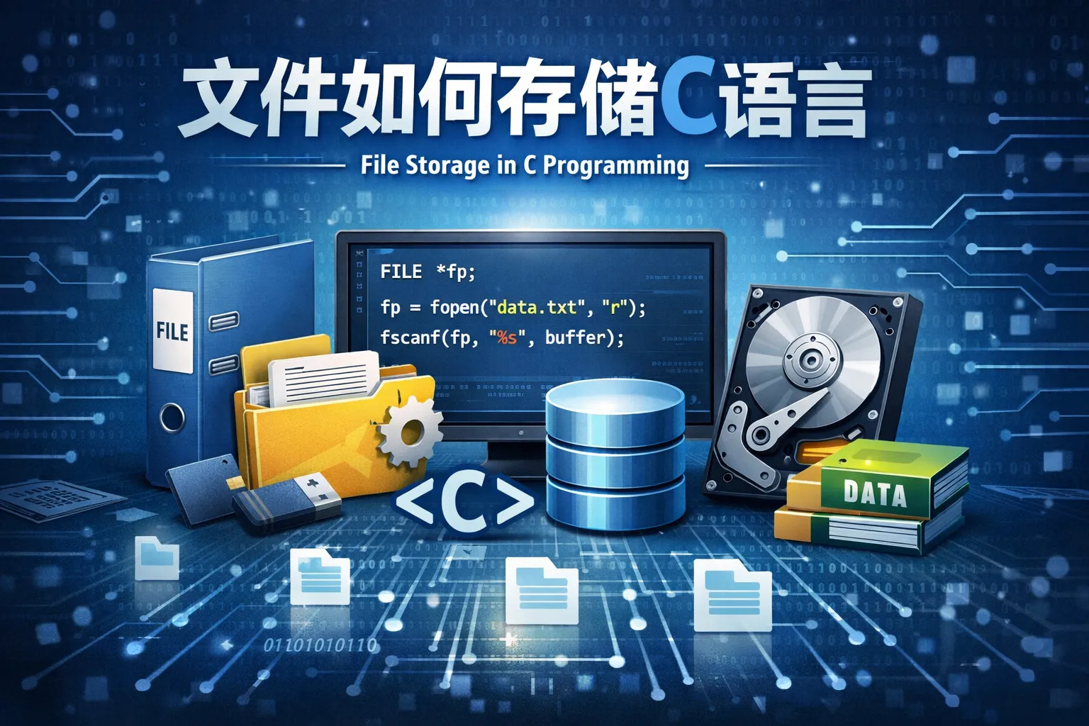 文件如何存储c语言