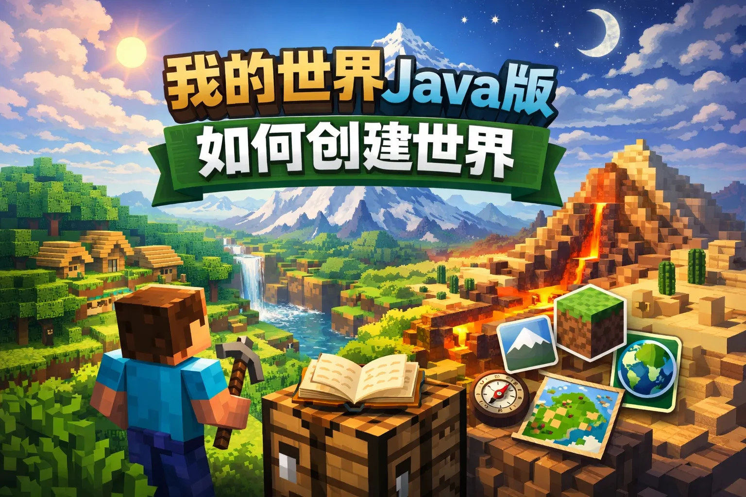 我的世界java版如何创建世界