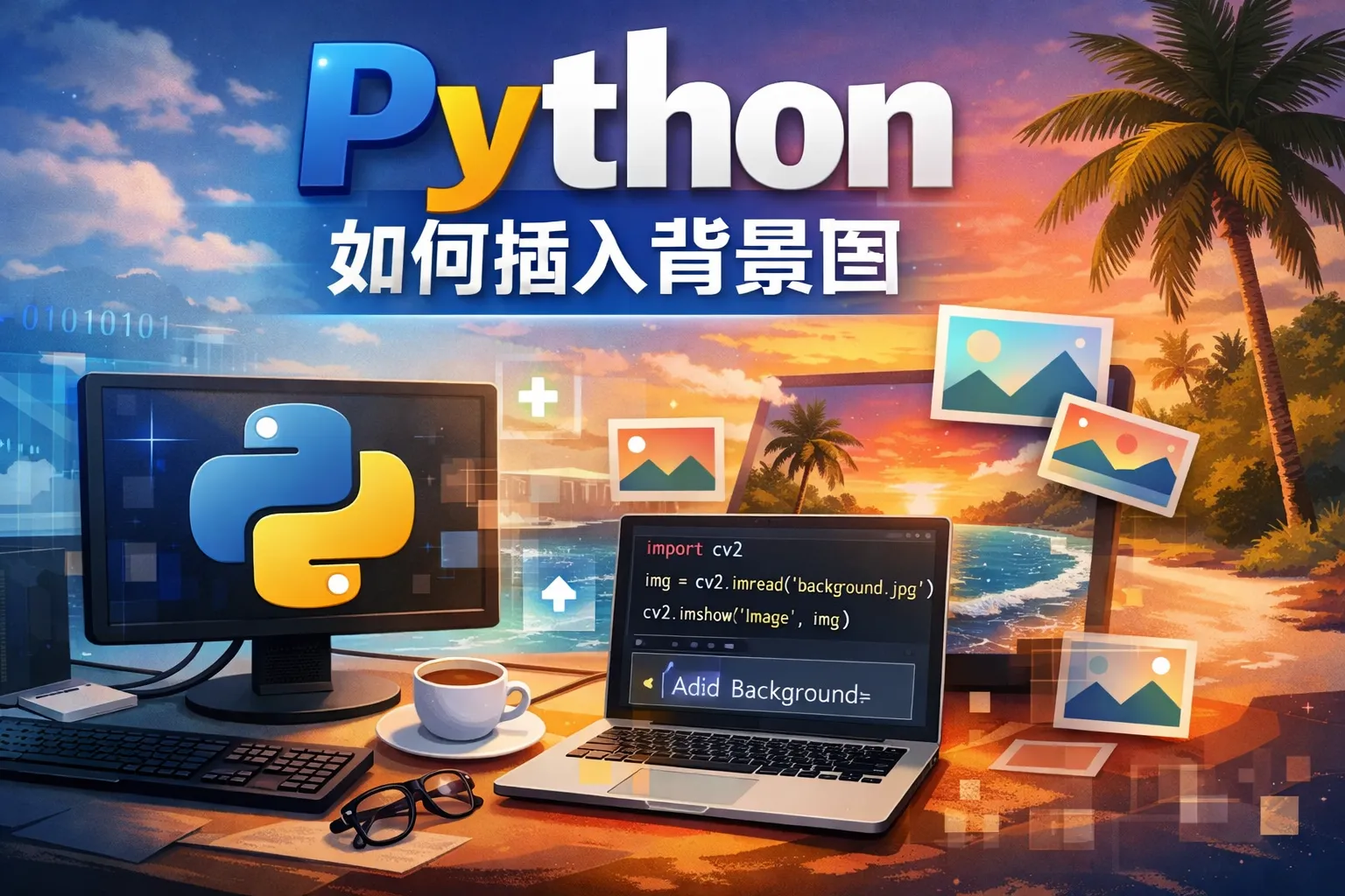 python如何插入背景图