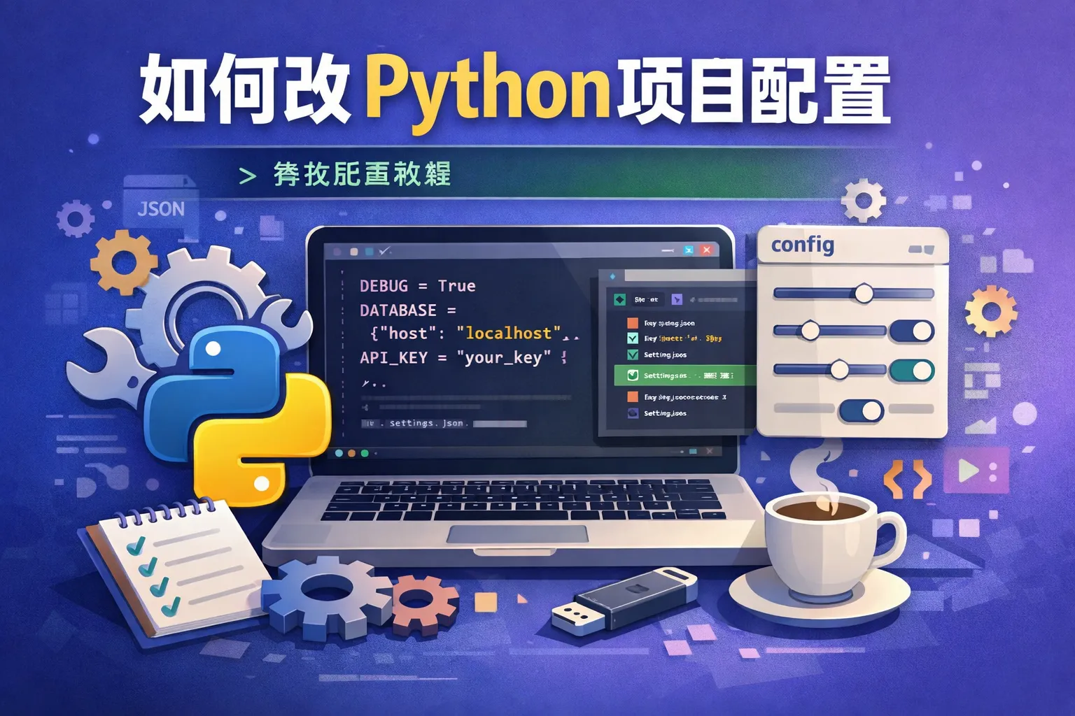 如何改python项目配置