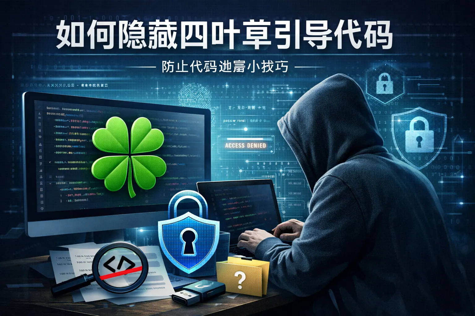 如何隐藏四叶草引导代码