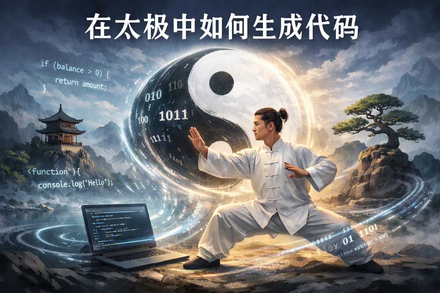 在太极中如何生成代码