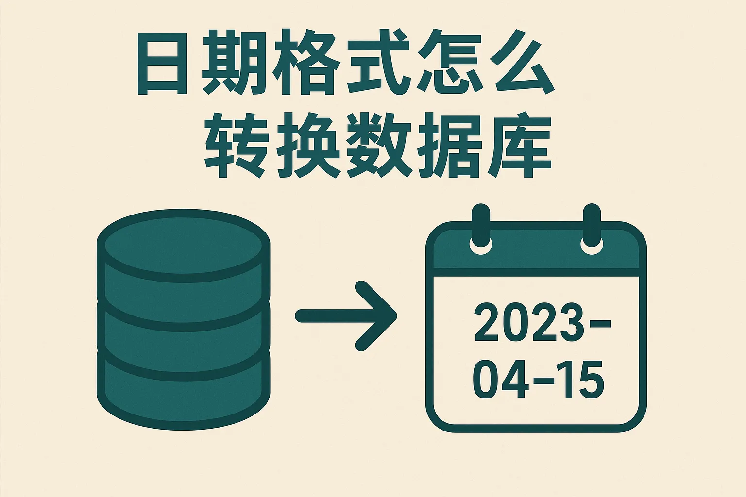 日期格式怎么转换数据库