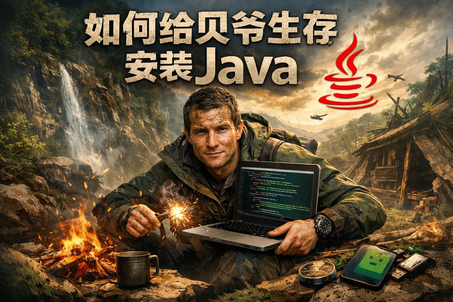 如何给贝爷生存安装java