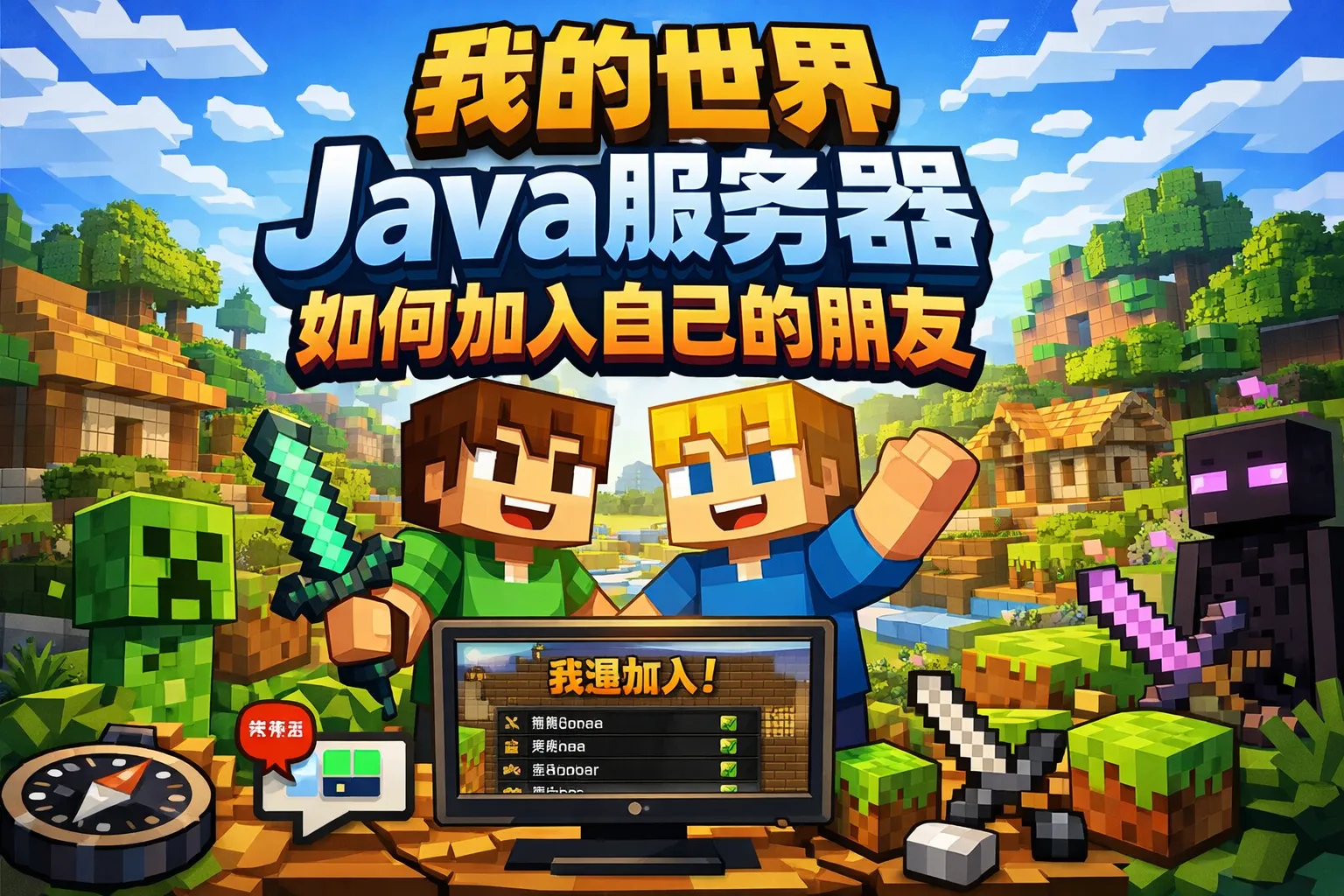 我的世界Java服务器如何加入自己的朋友
