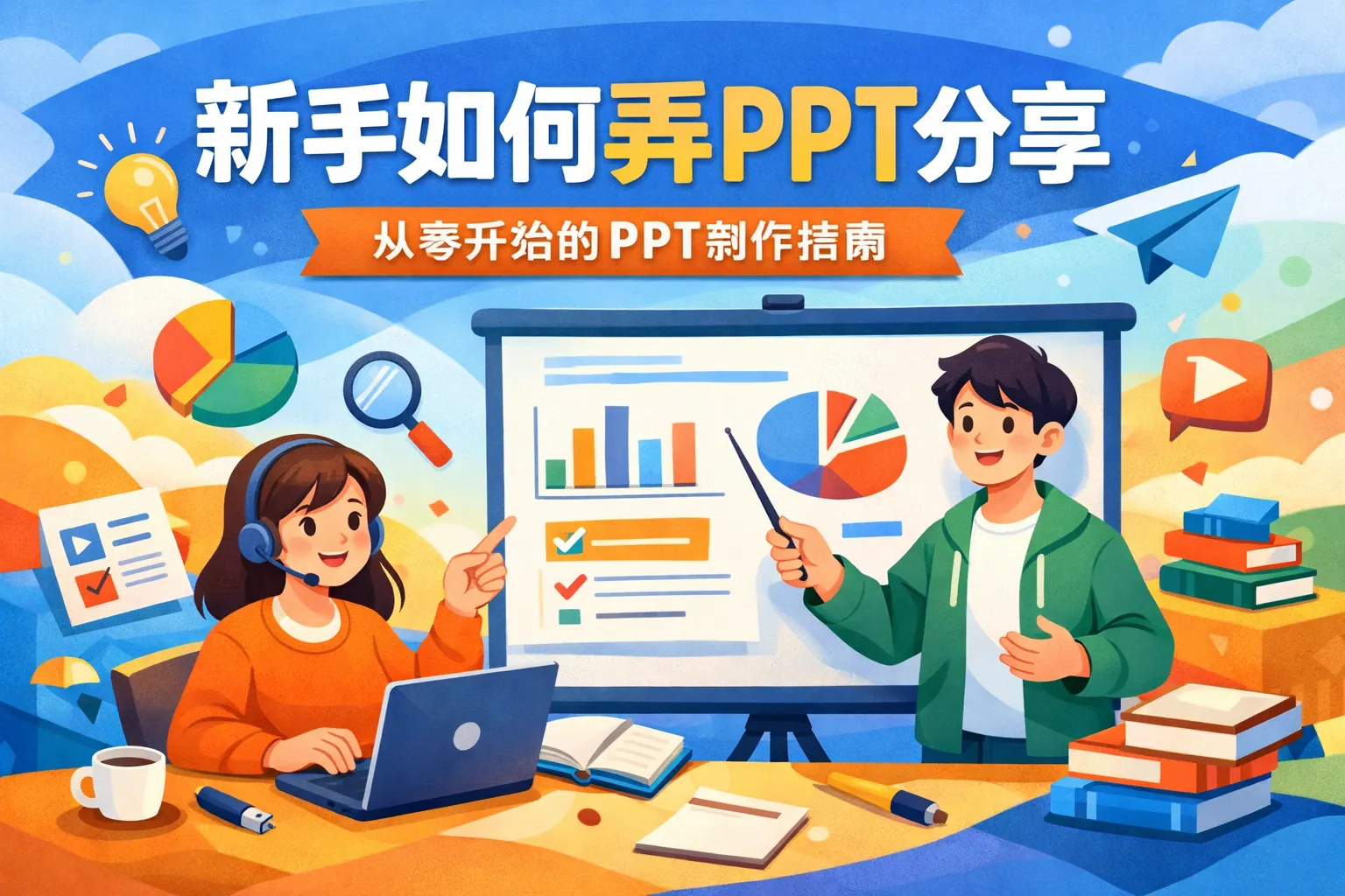 新手如何弄ppt分享