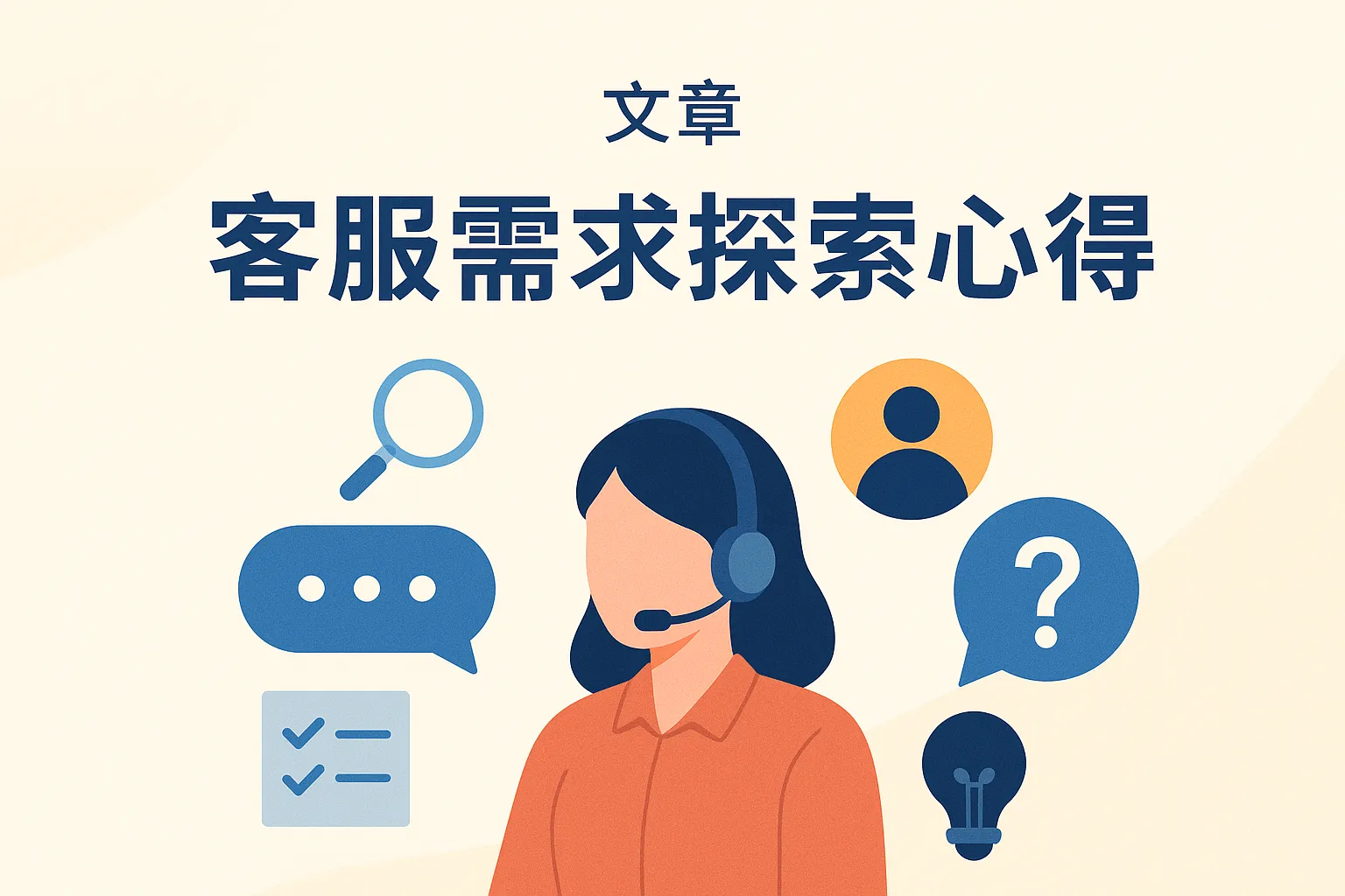 客服需求探索心得怎么写