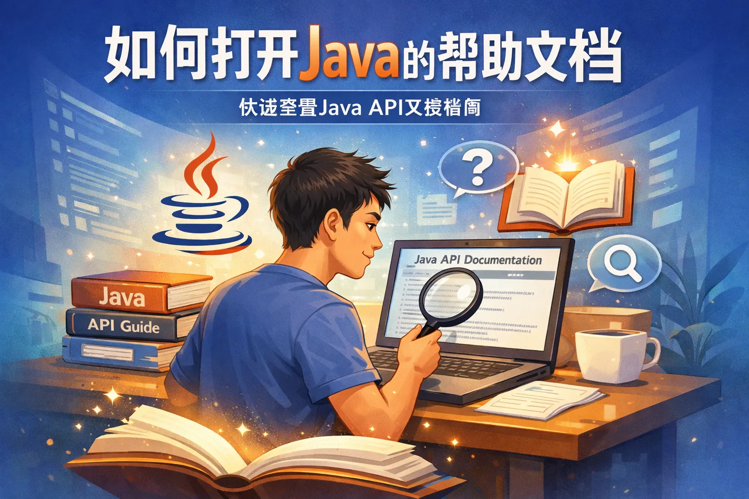 如何打开java的帮助文档