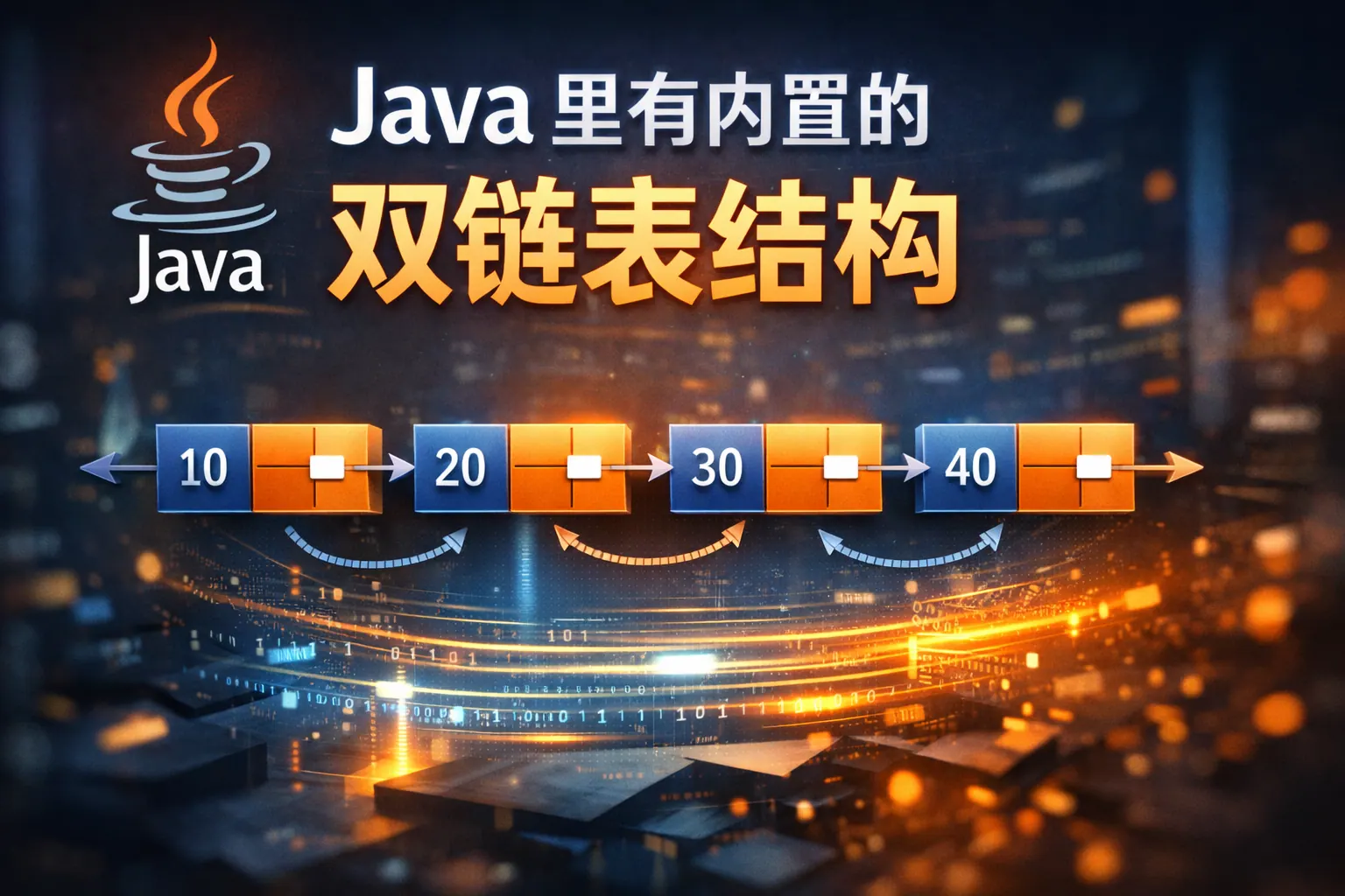 java里有内置的双链表结构