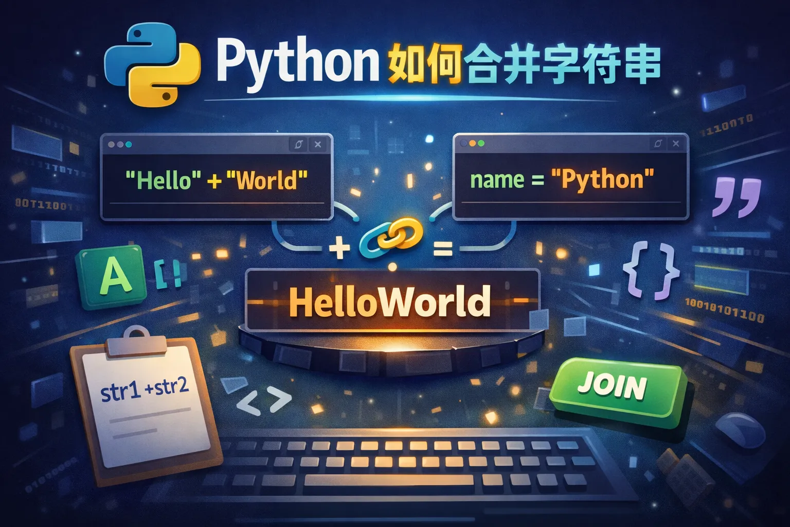python如何合并字符串