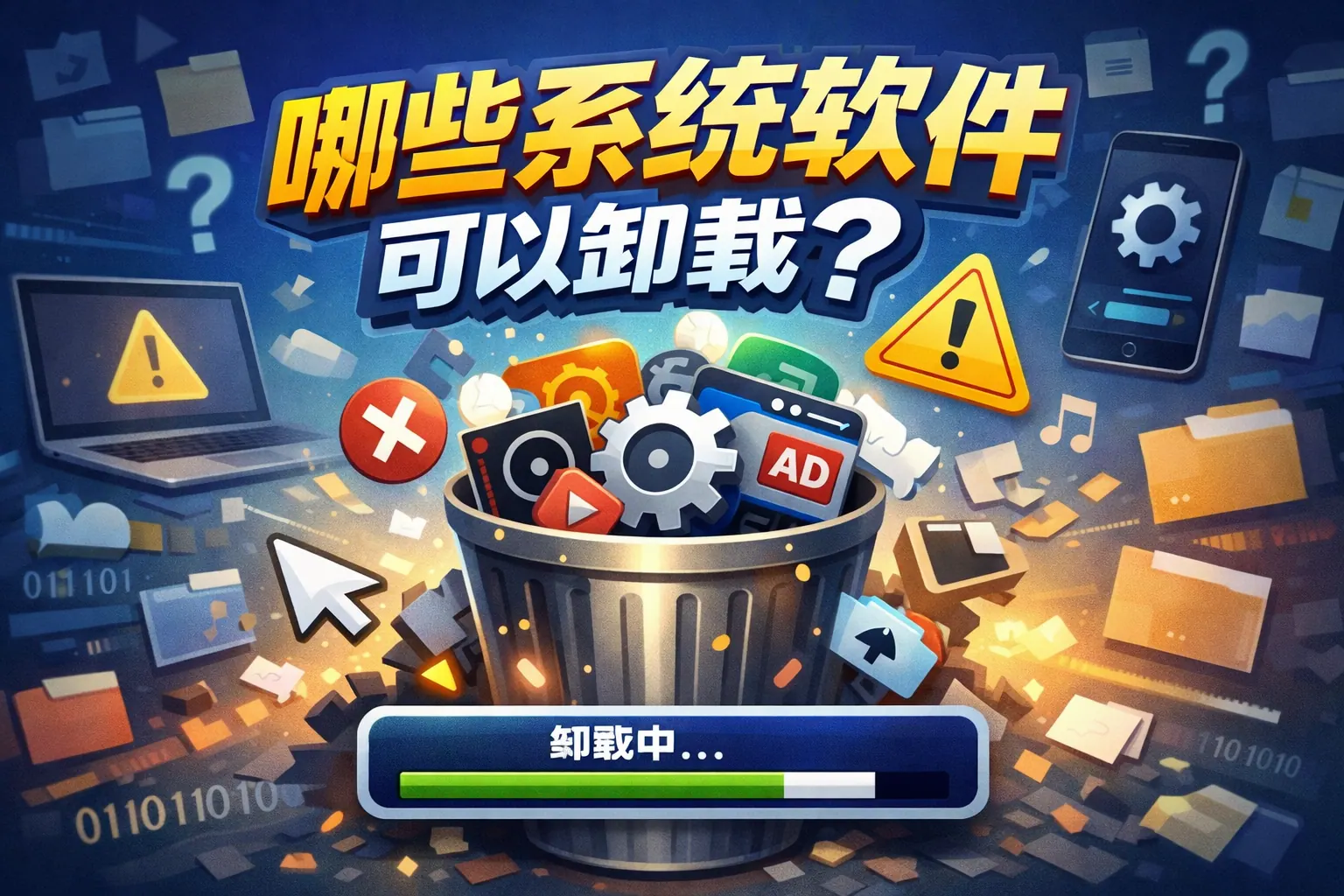 哪些系统软件可以卸载