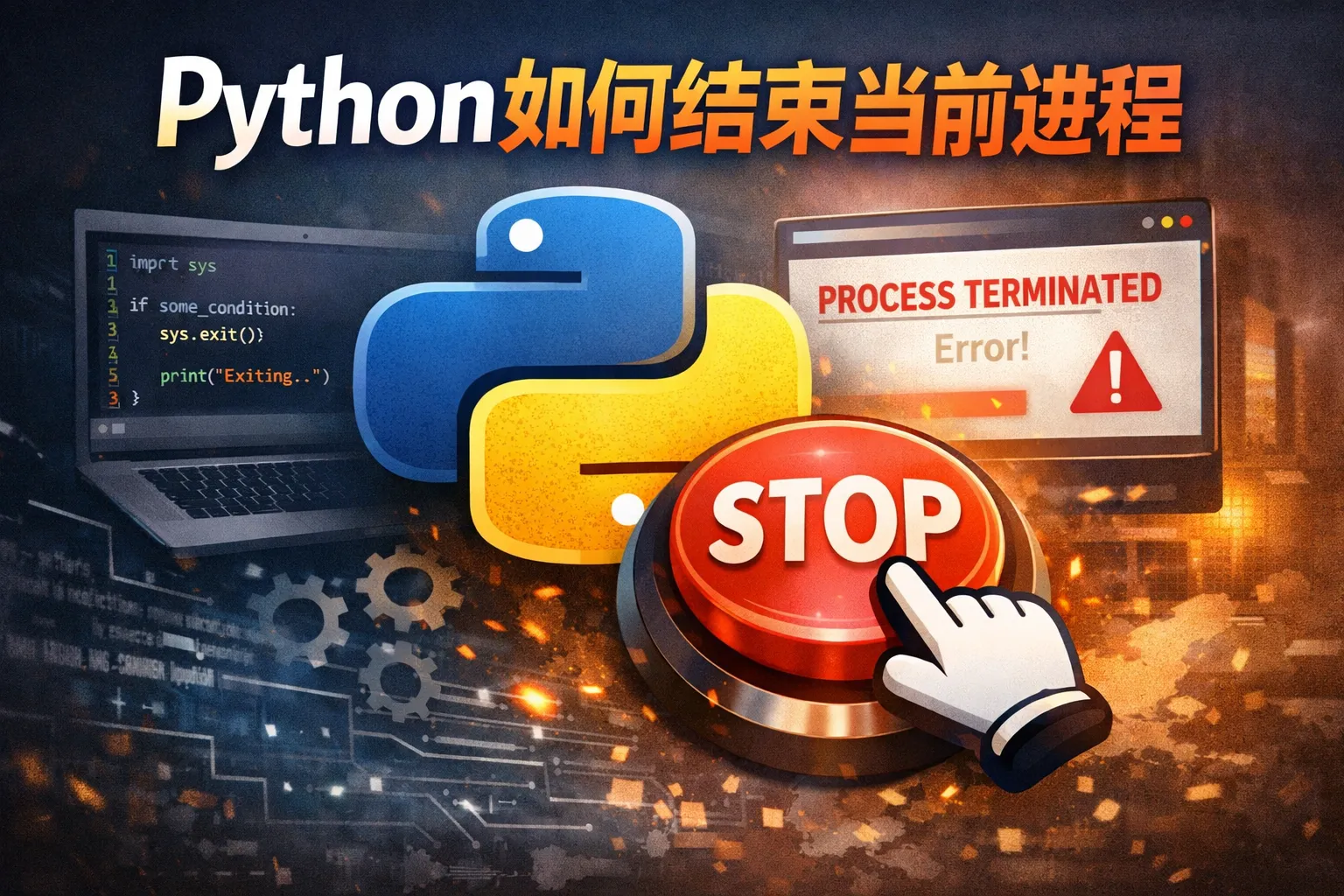 python如何结束当前进程