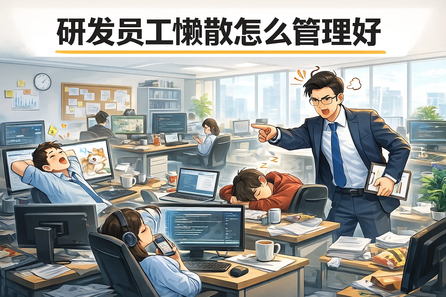 研发员工懒散怎么管理好