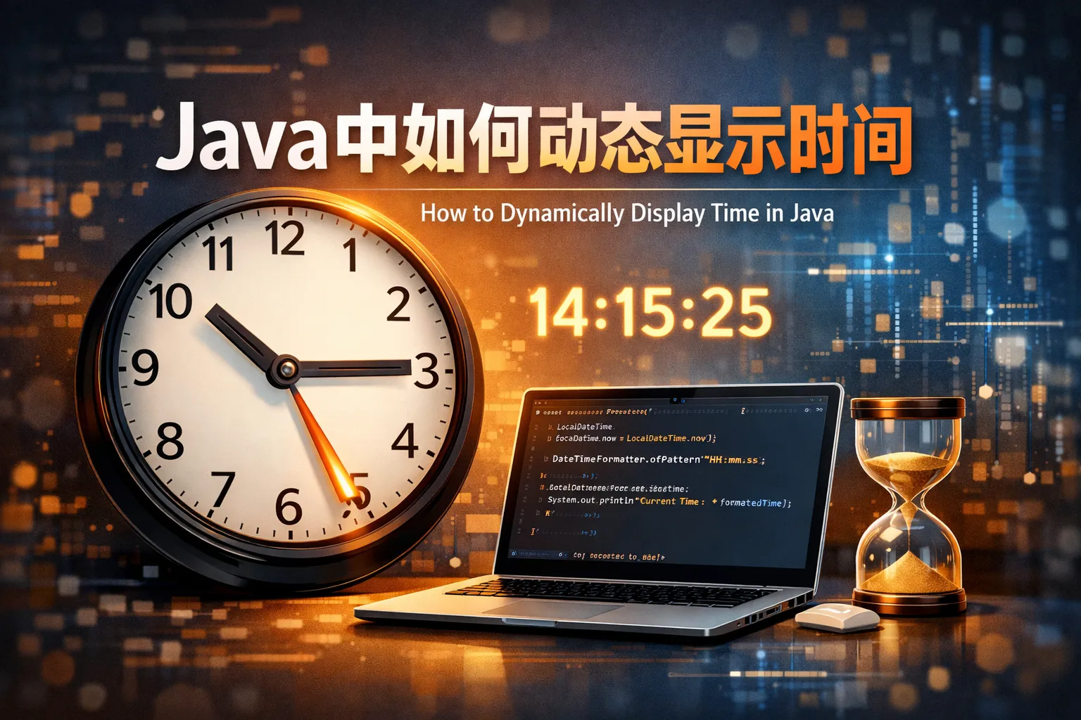 java中如何动态显示时间