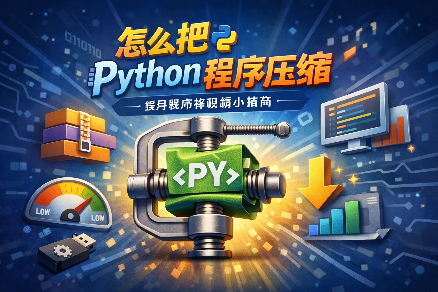 怎么把python程序压缩