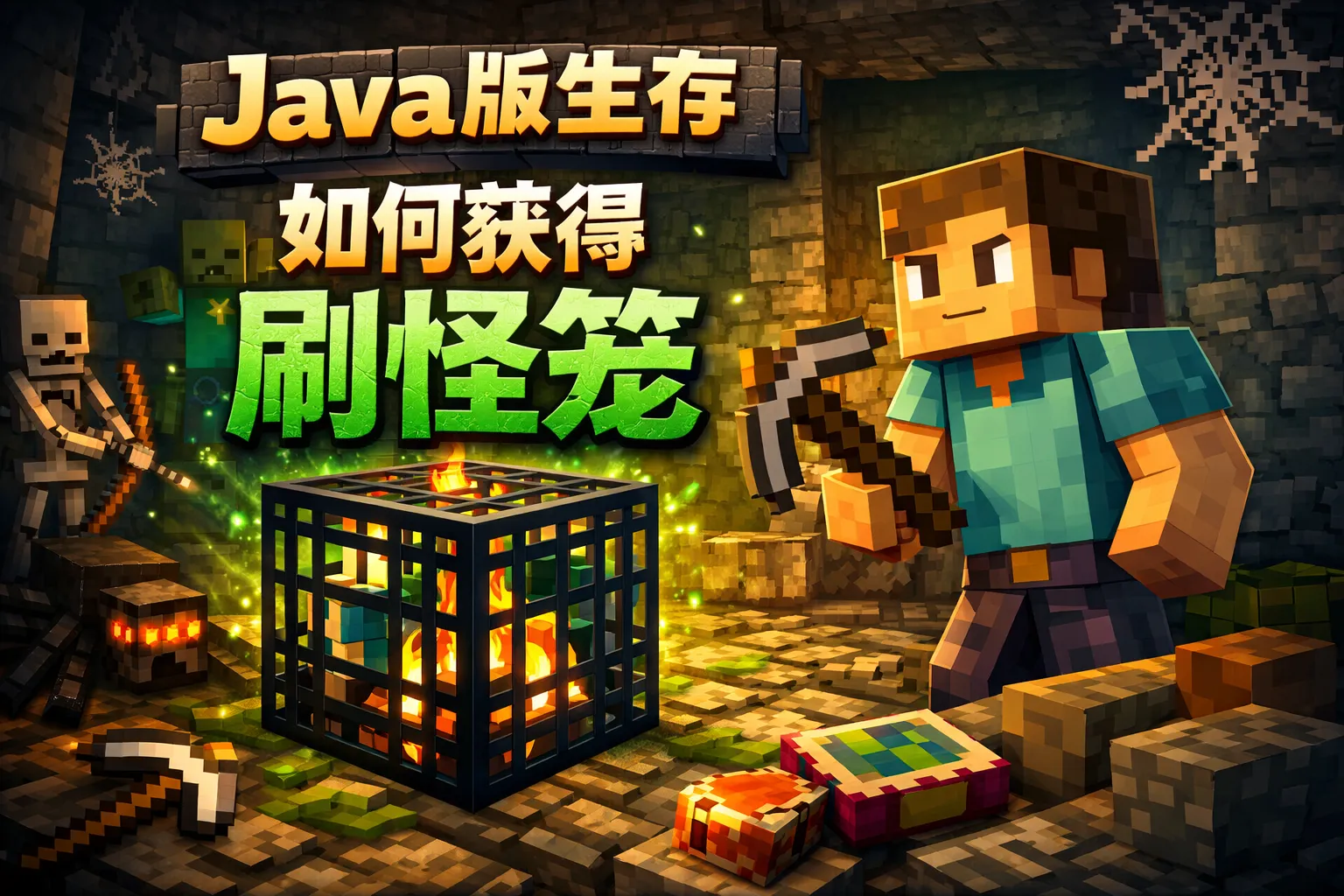 java版生存如何获得刷怪笼