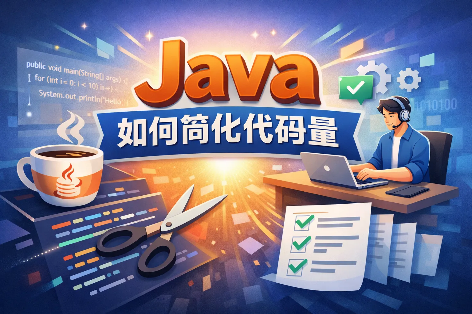 java如何简化代码量