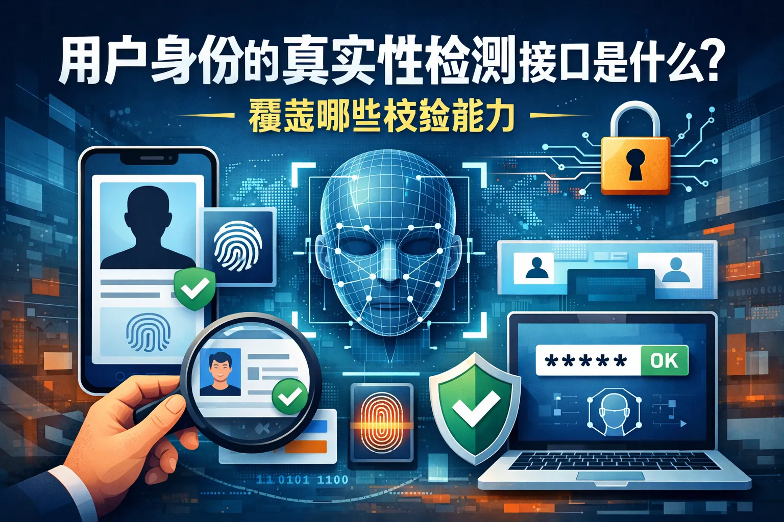 用户身份的真实性检测接口是什么?覆盖哪些校验能力