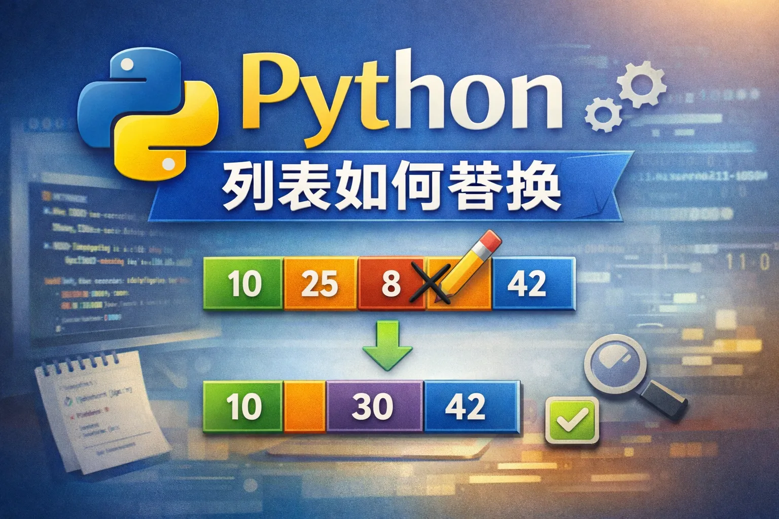 python 列表如何替换