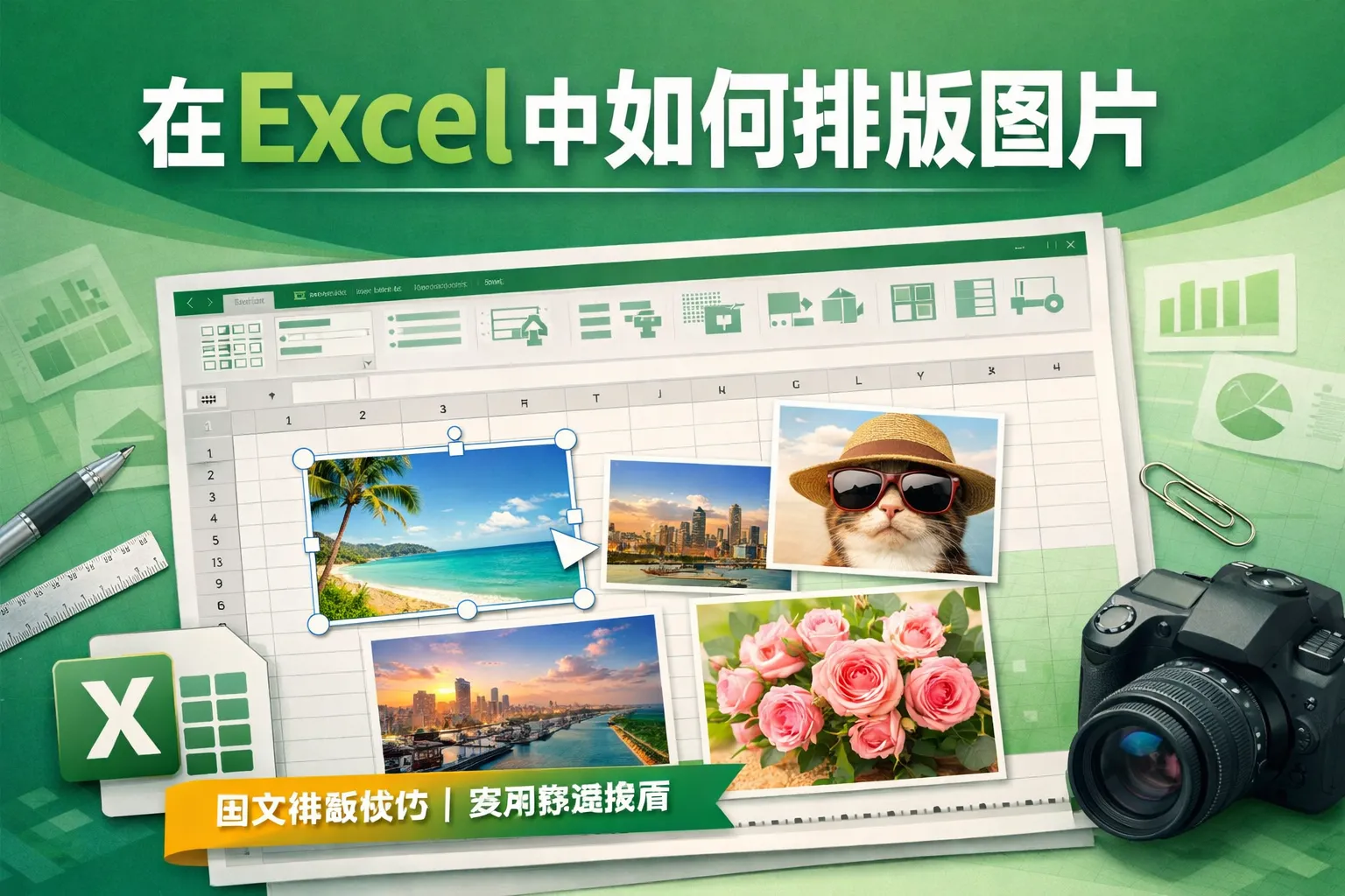 在excel中如何排版图片