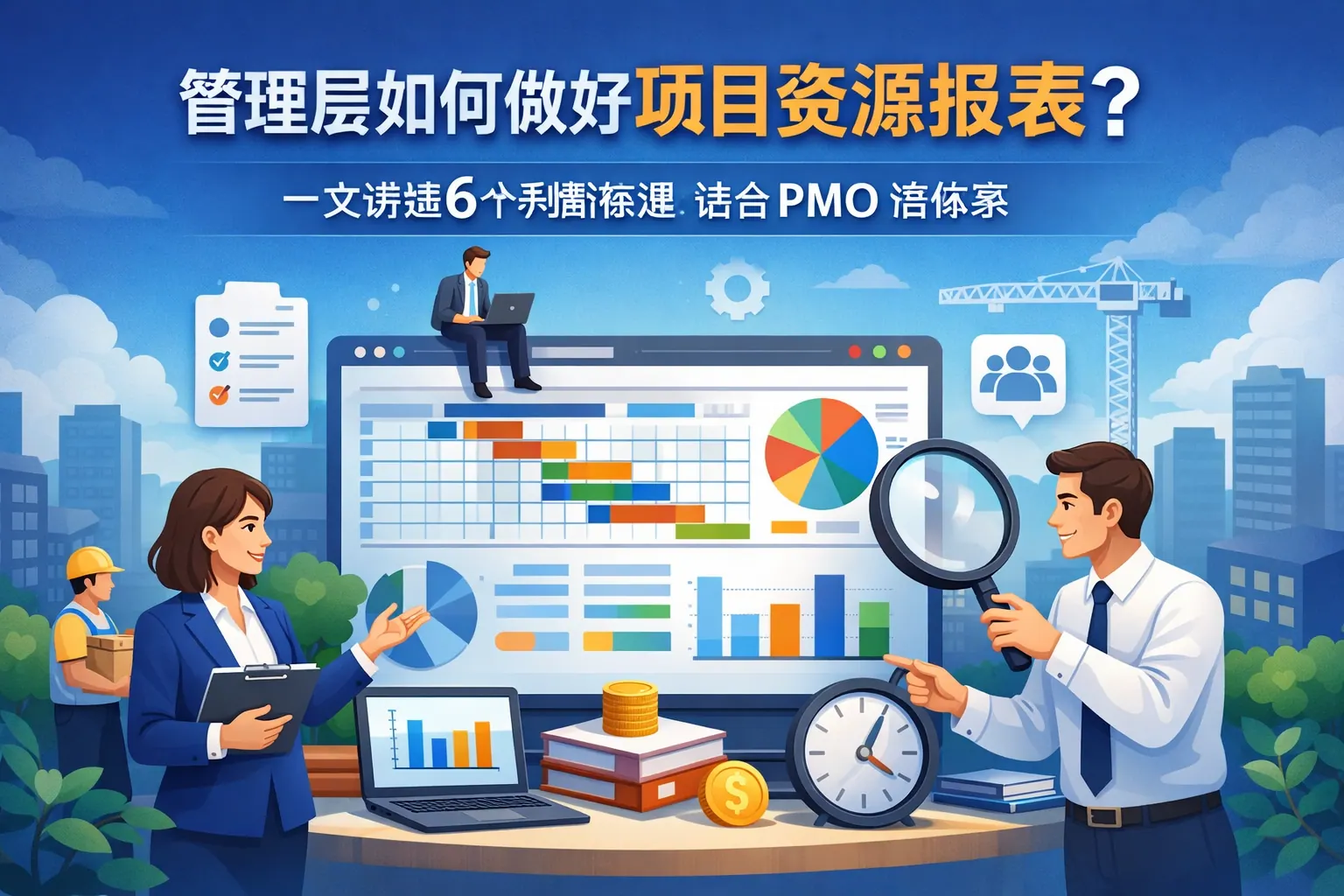 管理层如何做好项目资源报表?一文讲透6个判断标准|适合 PMO 搭体系