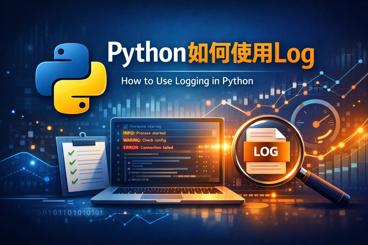 python如何使用log