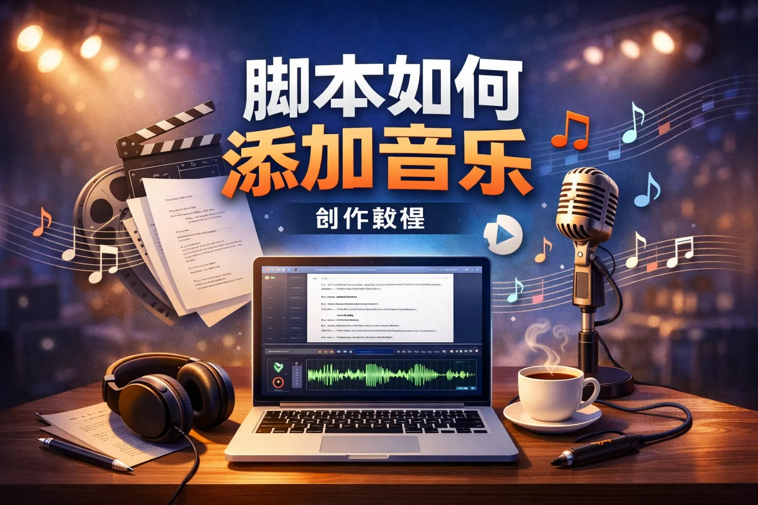 创作脚本如何添加音乐