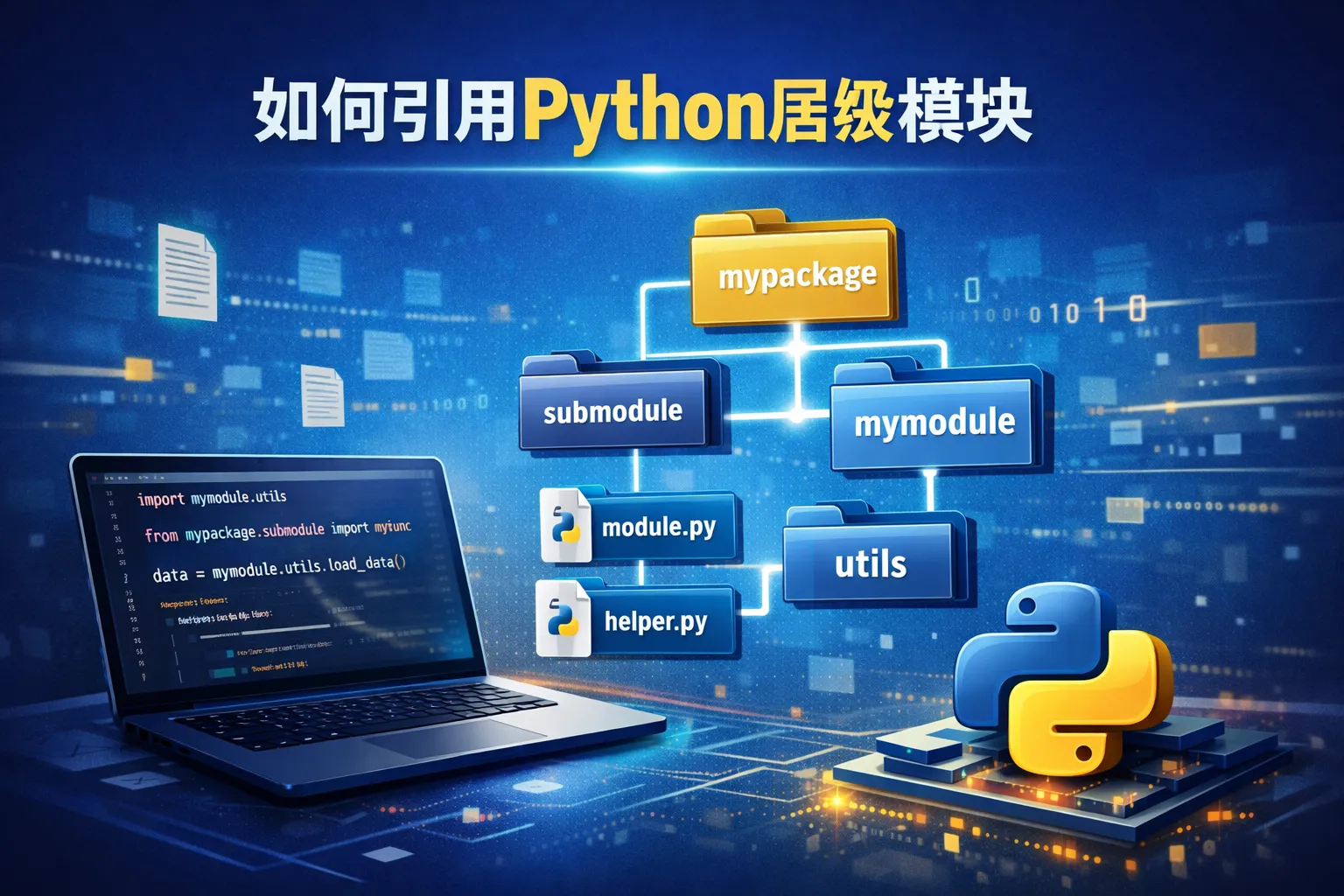 如何引用python层级模块
