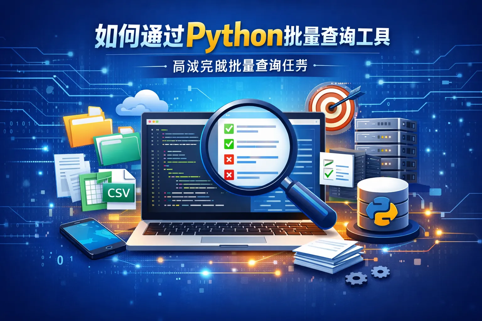 如何通过python批量查询工具