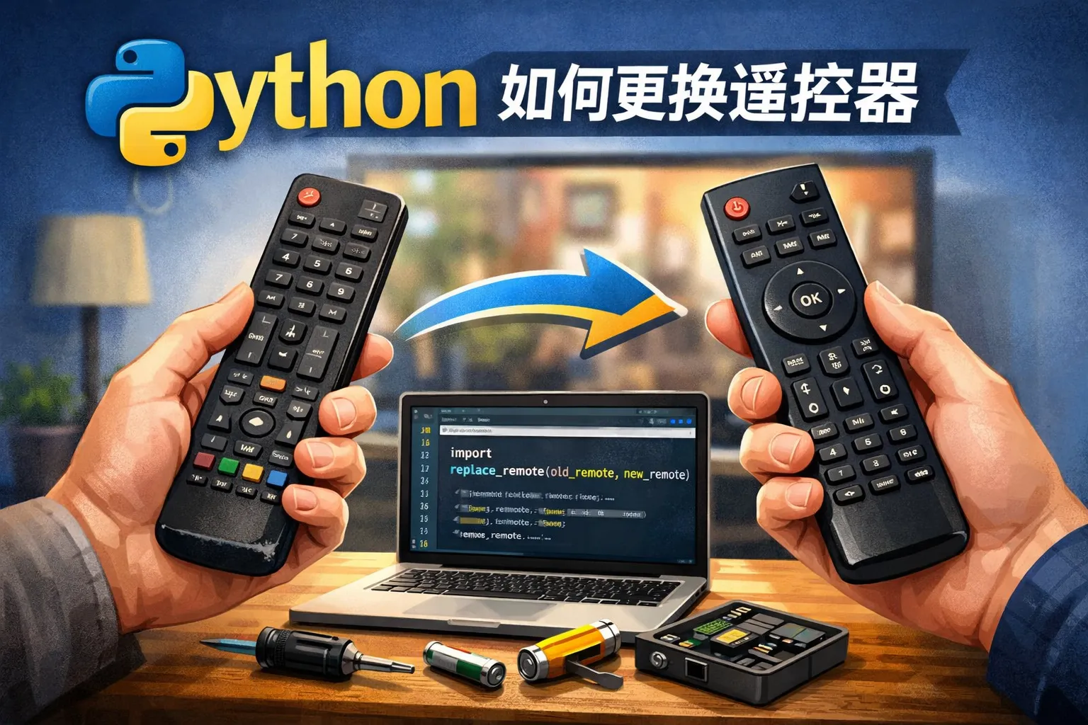 python 如何更换遥控器