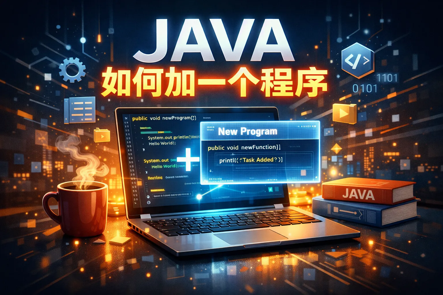 JAVA如何加一个程序