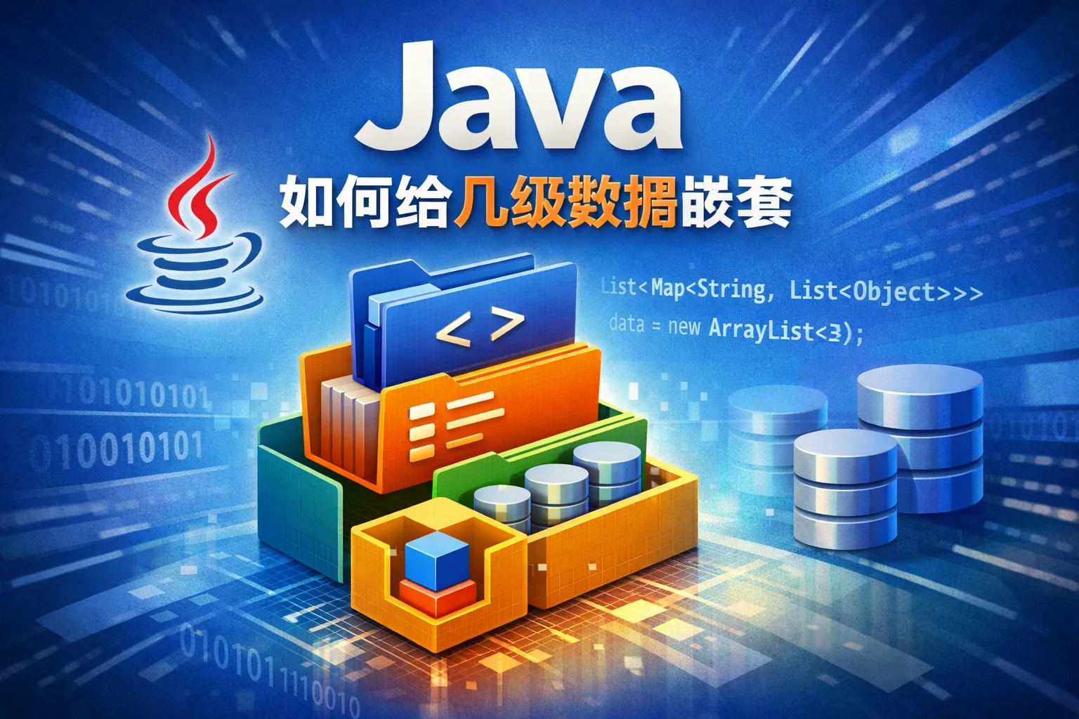 java如何给几级数据嵌套