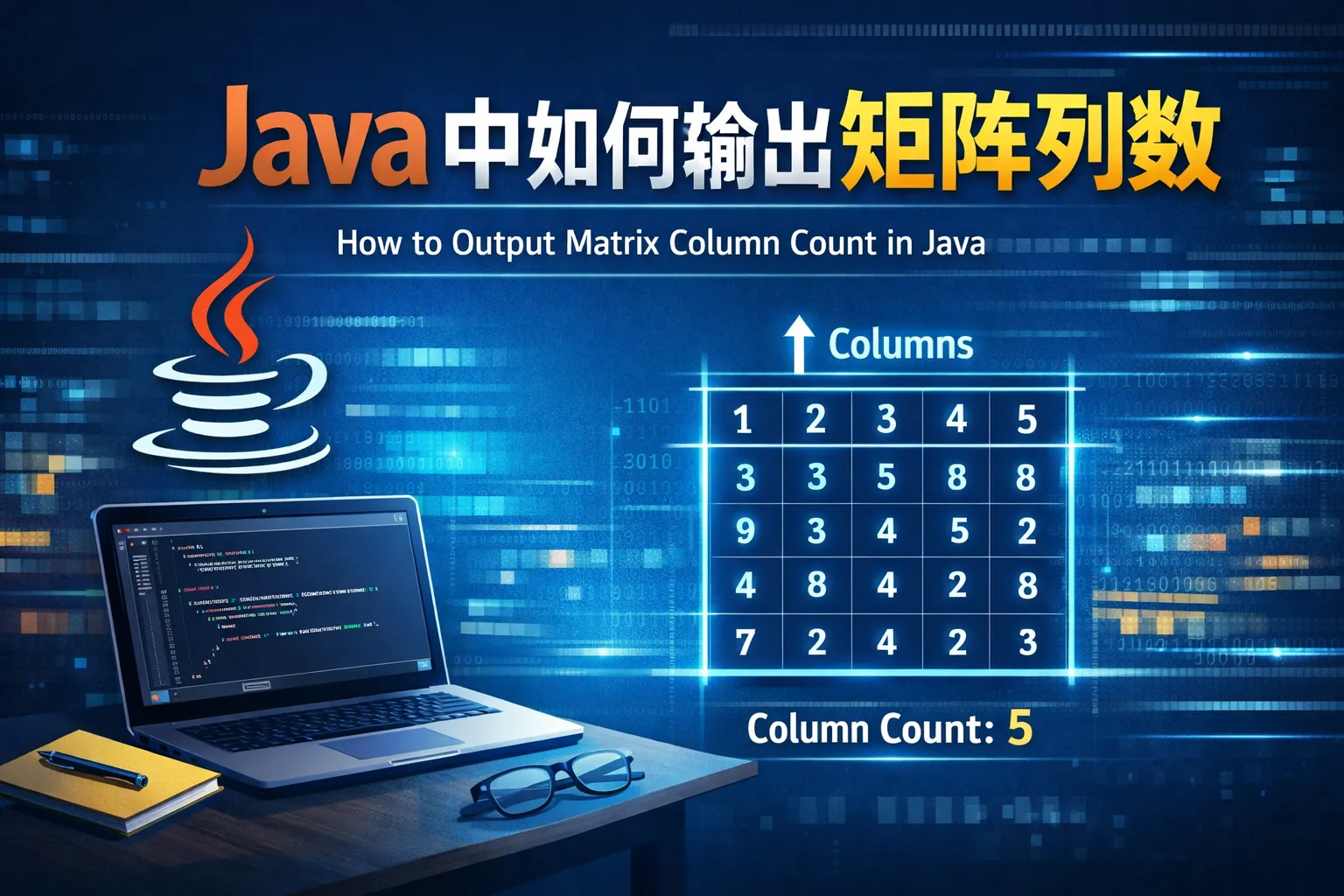 java中如何输出矩阵列数