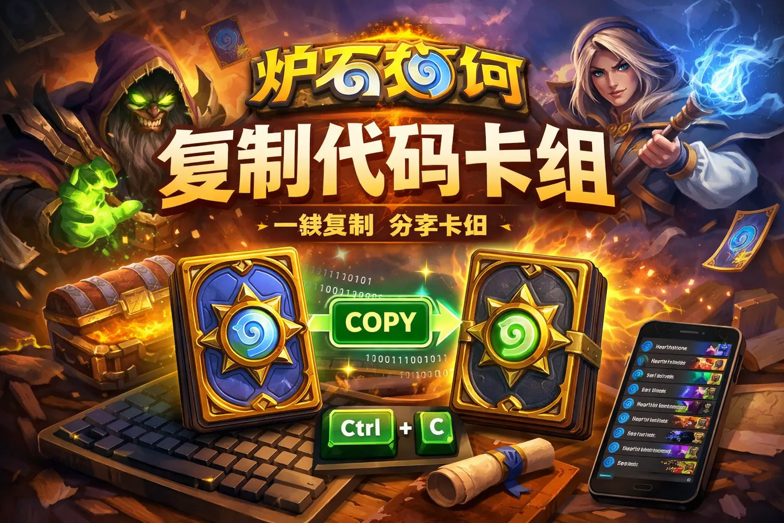 炉石如何复制代码卡组