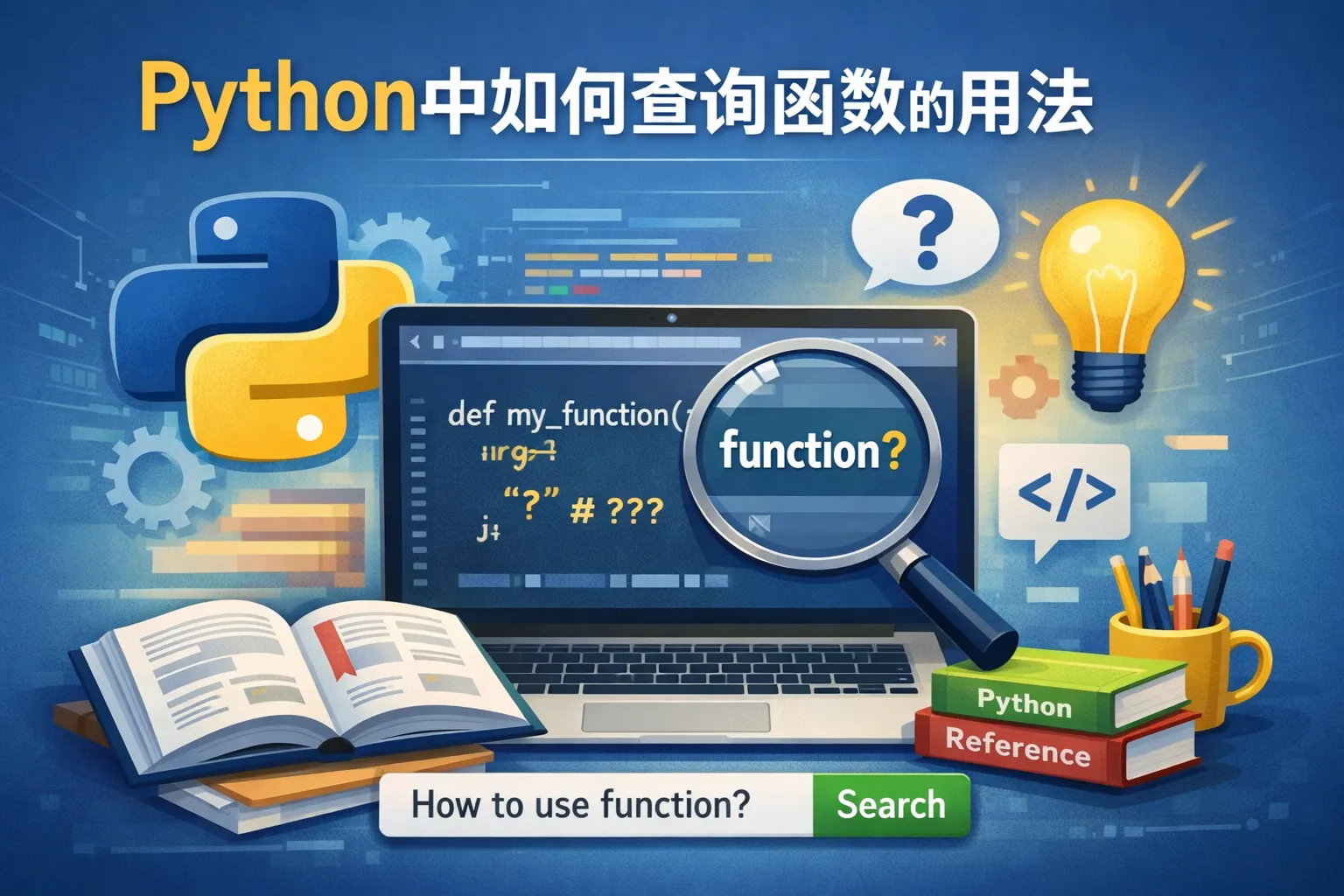 python中如何查询函数的用法