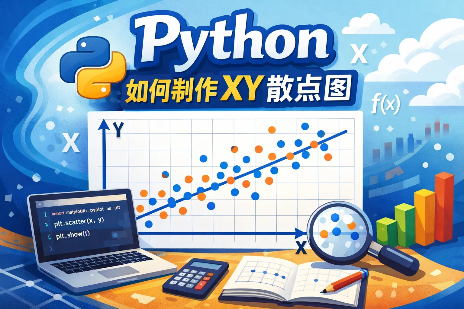 python如何制作xy散点图
